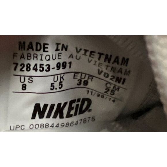 2014 Women’s Pendleton X Nikeid Roshe Run Wool Plaid Sneakers Size 8 - Picture 11 of 11